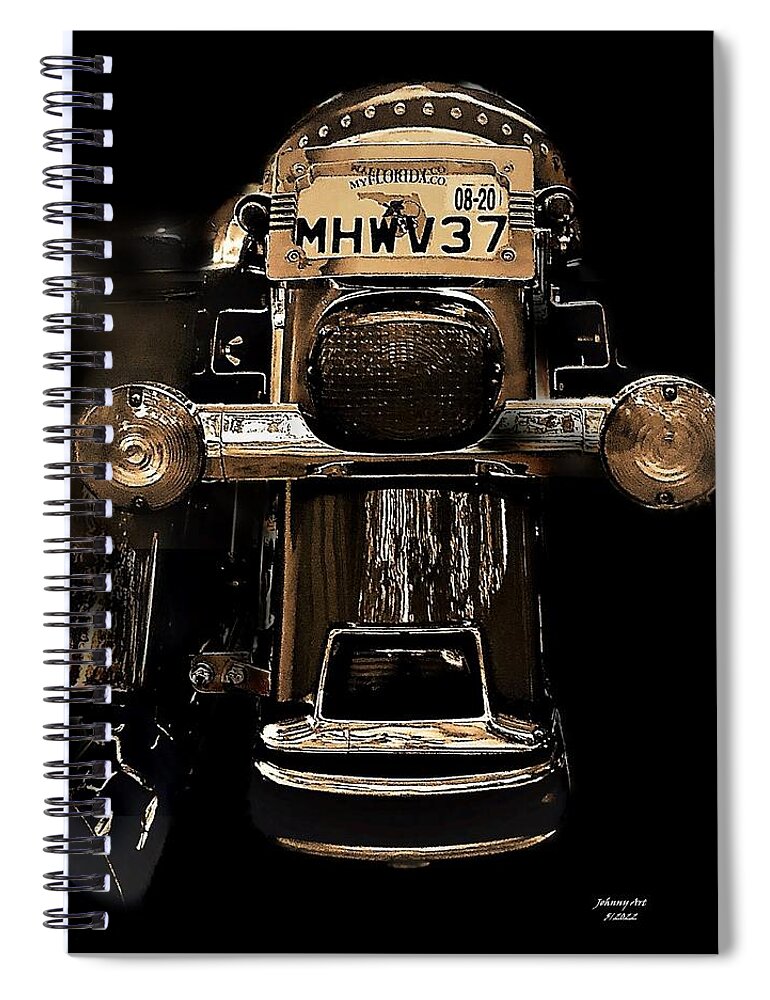 Harley Davidson Spiral Notebook featuring the photograph Rock On by John Anderson