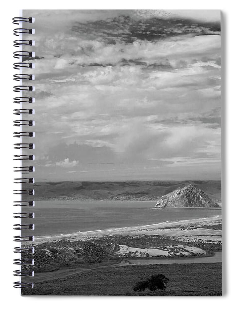 Creative Black And White Spiral Notebook featuring the photograph Rock on the Horizon by Gina Cinardo