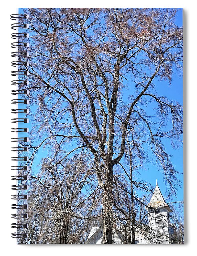 Rockford Spiral Notebook featuring the photograph Rockford by Faith by Lee Darnell