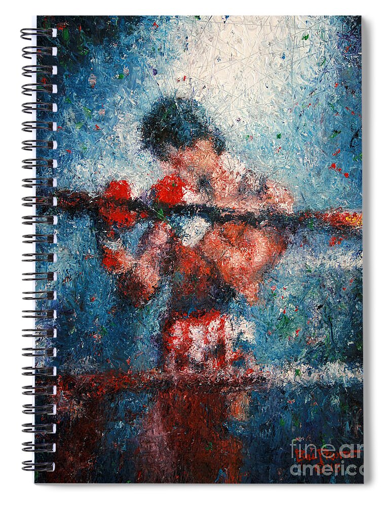 Rocky 3 - Alone in the Ring Spiral Notebook by Bill Pruitt - Fine Art  America