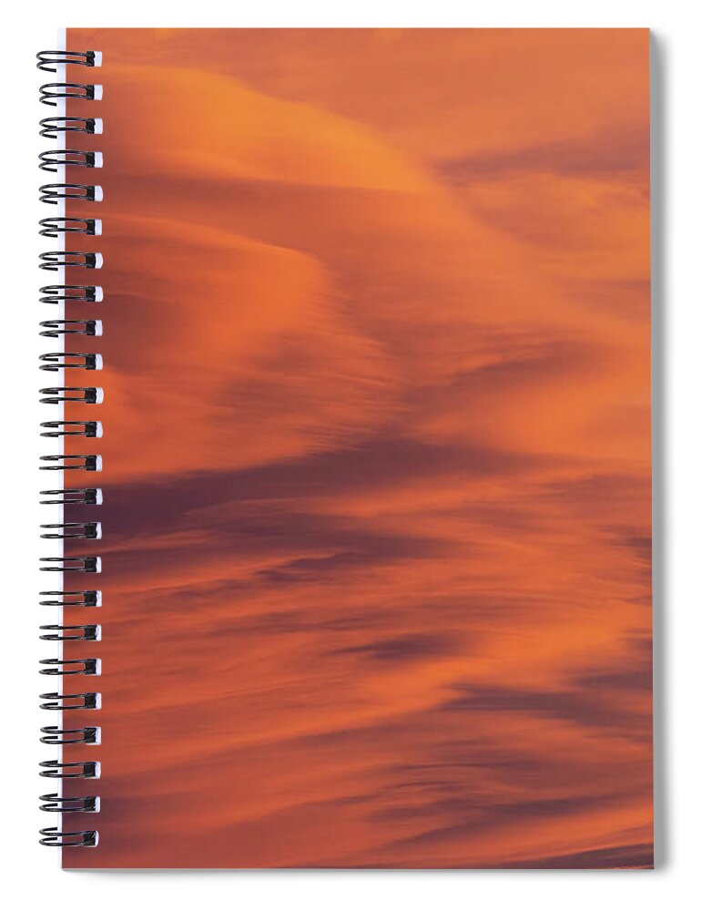 Sunset Spiral Notebook featuring the photograph Rocky Mountain Sunset by Steven Krull