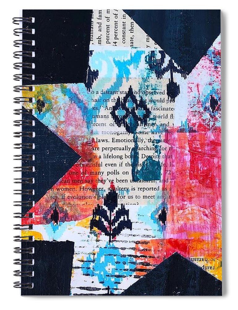 Star Spiral Notebook featuring the painting Roll Call of Extinction by Cyndie Katz