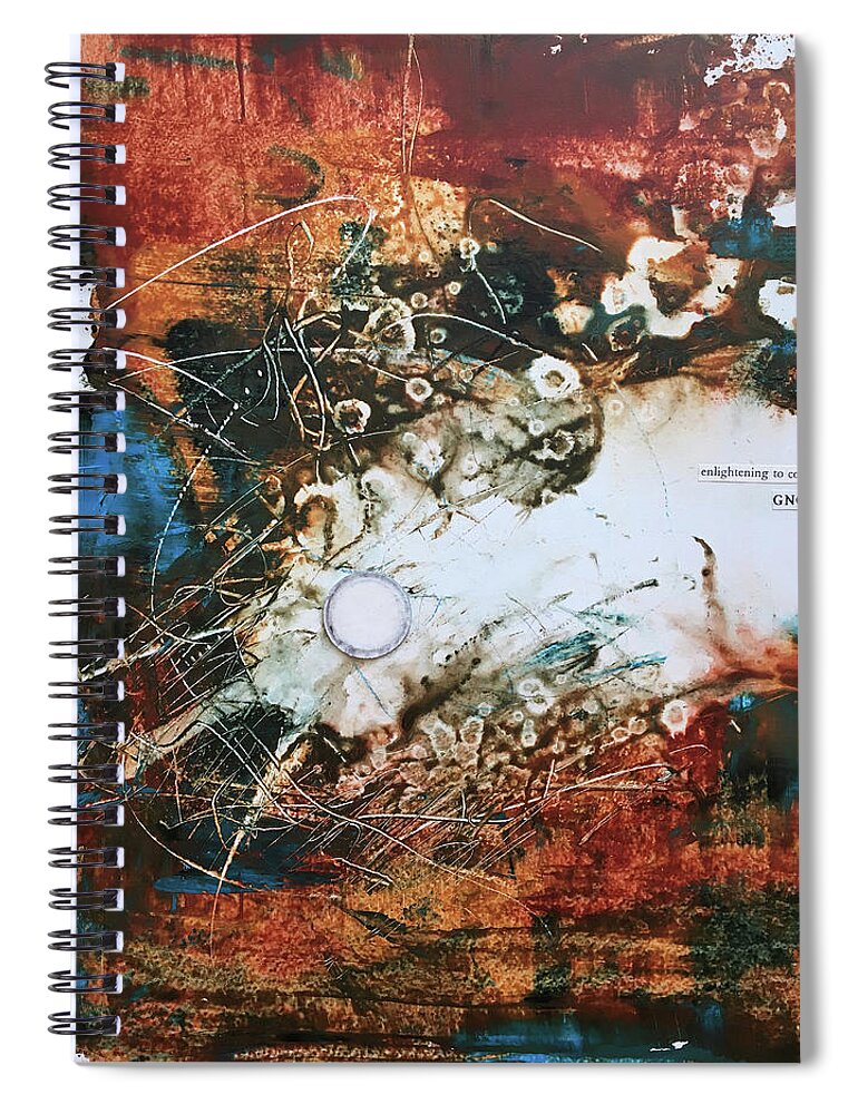 Abstract Art Spiral Notebook featuring the painting Root Slaver Ends by Rodney Frederickson