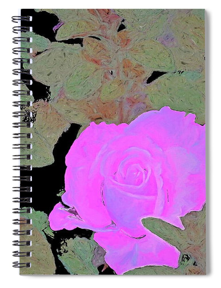 Floral Spiral Notebook featuring the photograph Rose 97 by Pamela Cooper