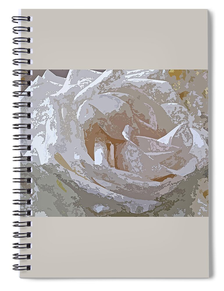 Rose Spiral Notebook featuring the photograph Rose Abstract by Corinne Carroll