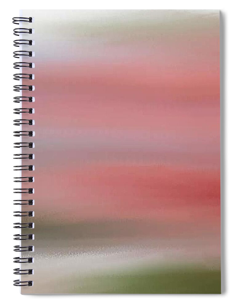 Sky Spiral Notebook featuring the digital art Rose Filled Sky by Susan Oliver