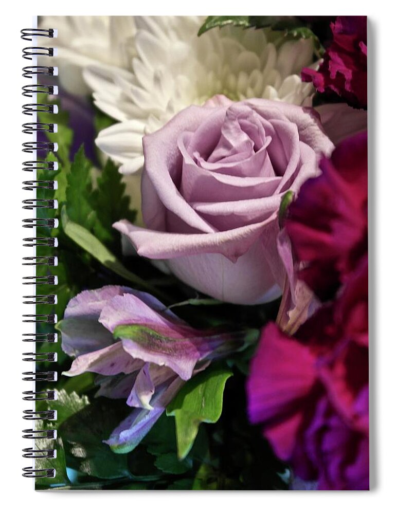 Rose Spiral Notebook featuring the photograph Rose of Lavender by Michele Myers