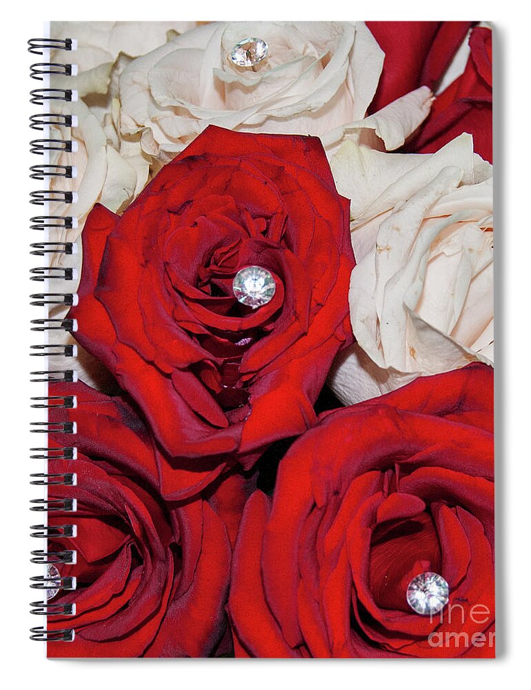 Rose Pearls Spiral Notebook featuring the photograph Rose Pearls by Mae Wertz