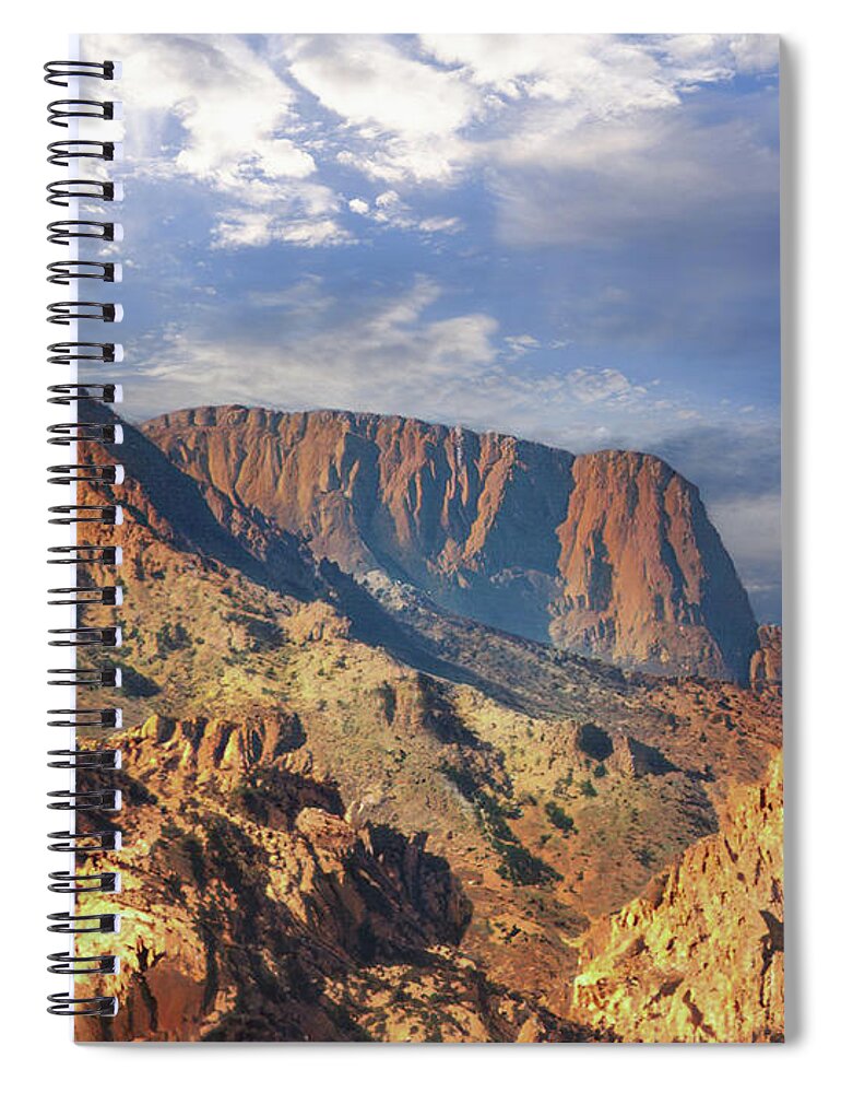 Rough Desert Hike Spiral Notebook featuring the photograph Rough Desert Hike D by Frank Wilson
