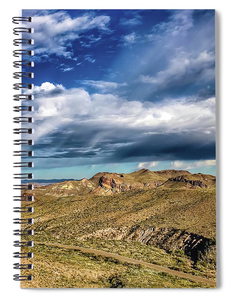 Bigbend Spiral Notebook featuring the photograph Round the Bend by Pam Rendall