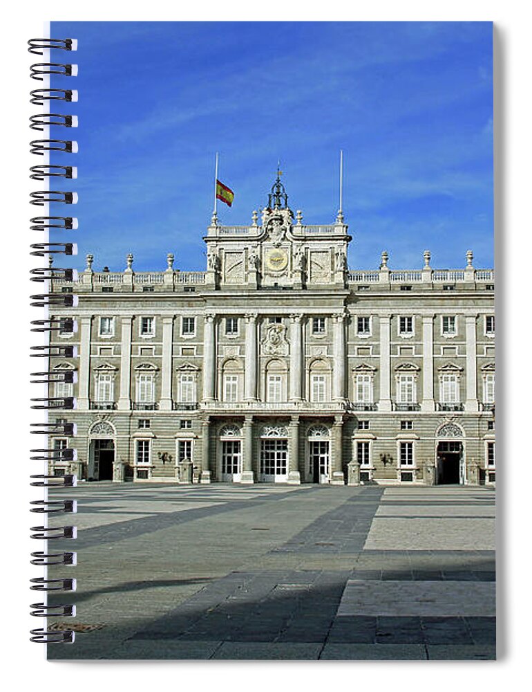 Travel Spiral Notebook featuring the photograph Royal Palace of Spain by Tom Watkins PVminer pixs