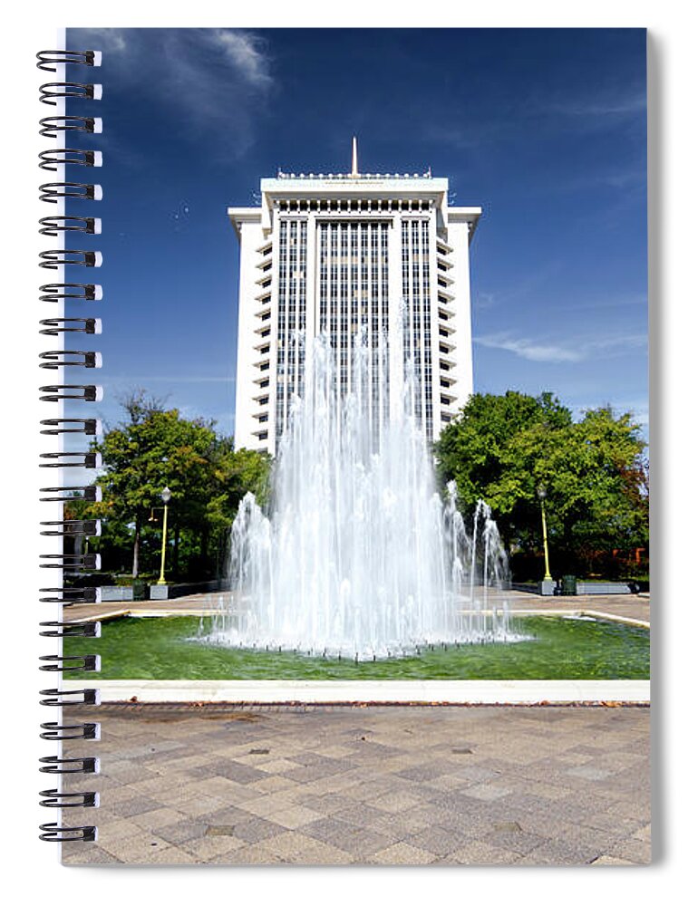 Rsa Spiral Notebook featuring the photograph RSA Building Montgomery Alabama by Norma Brandsberg
