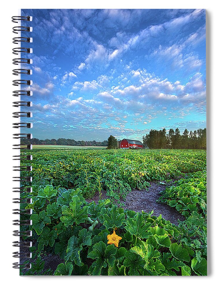 Season Spiral Notebook featuring the photograph Rural Life by Phil Koch