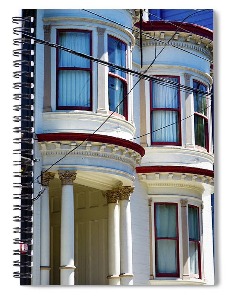 San Francisco Spiral Notebook featuring the photograph Russian Hill by Wilko van de Kamp Fine Photo Art