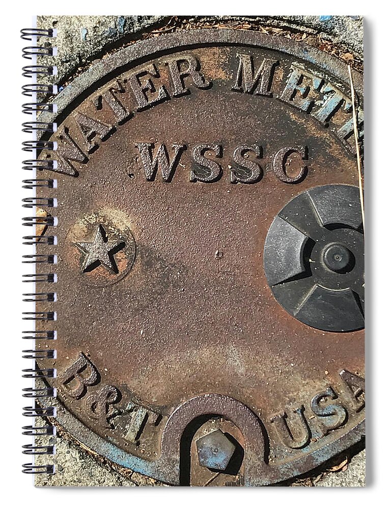 Photograph Spiral Notebook featuring the photograph Rusted Water by Richard Wetterauer