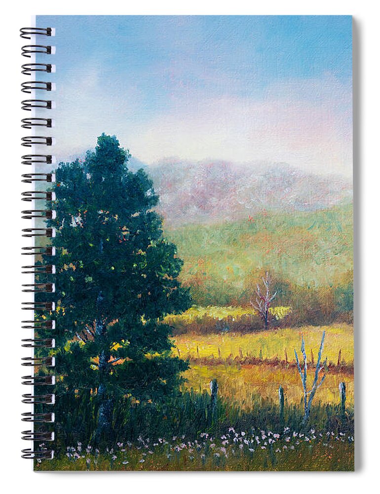 Rustic Spiral Notebook featuring the painting Rustic Spring by Douglas Castleman