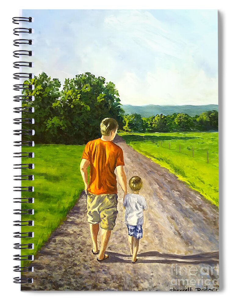Painting Spiral Notebook featuring the painting Ryans Walk by Sherrell Rodgers