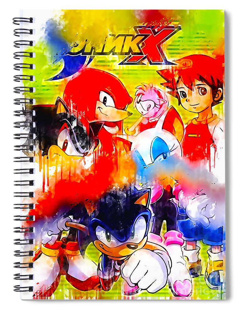 S03355 Anime Sonic X Amy Rose Chris Thorndyke Rouge The Bat Shadow The  Hedgehog Knuckles The Echidna Sonic The Hedgehog Spiral Notebook by Sherman  Barrows - Pixels