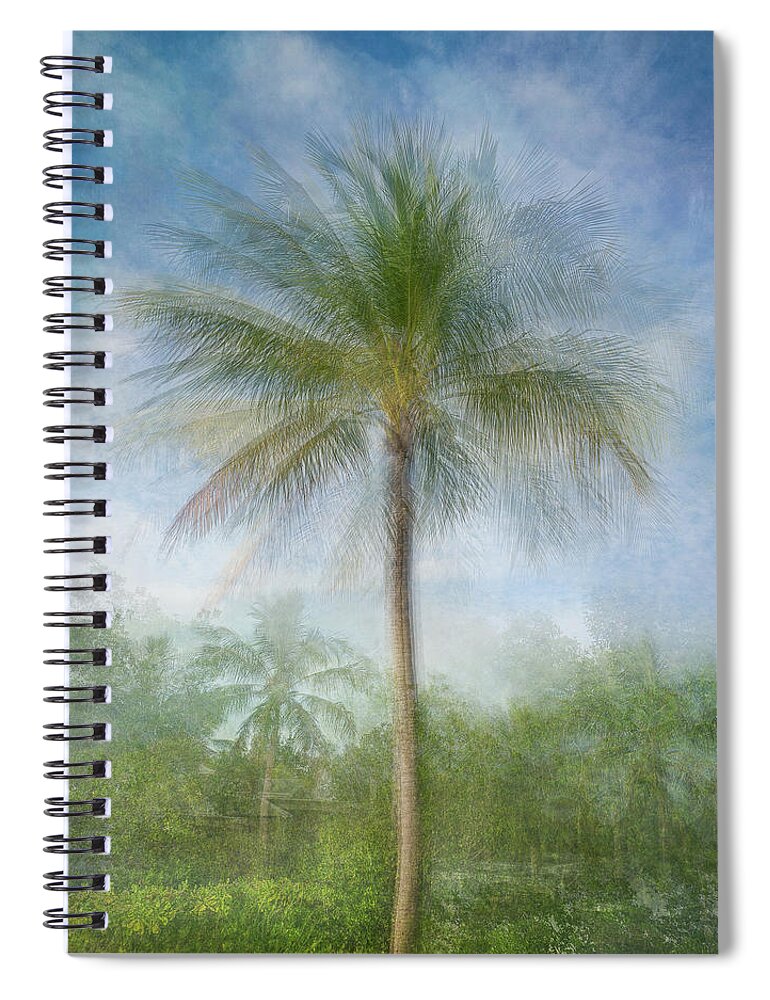 Wall Art Spiral Notebook featuring the photograph Sacred Palm a by Louise Lindsay