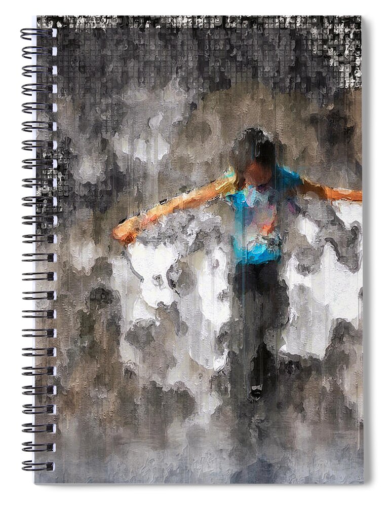 Children Spiral Notebook featuring the digital art Sacrifice The Stranger by Melissa D Johnston
