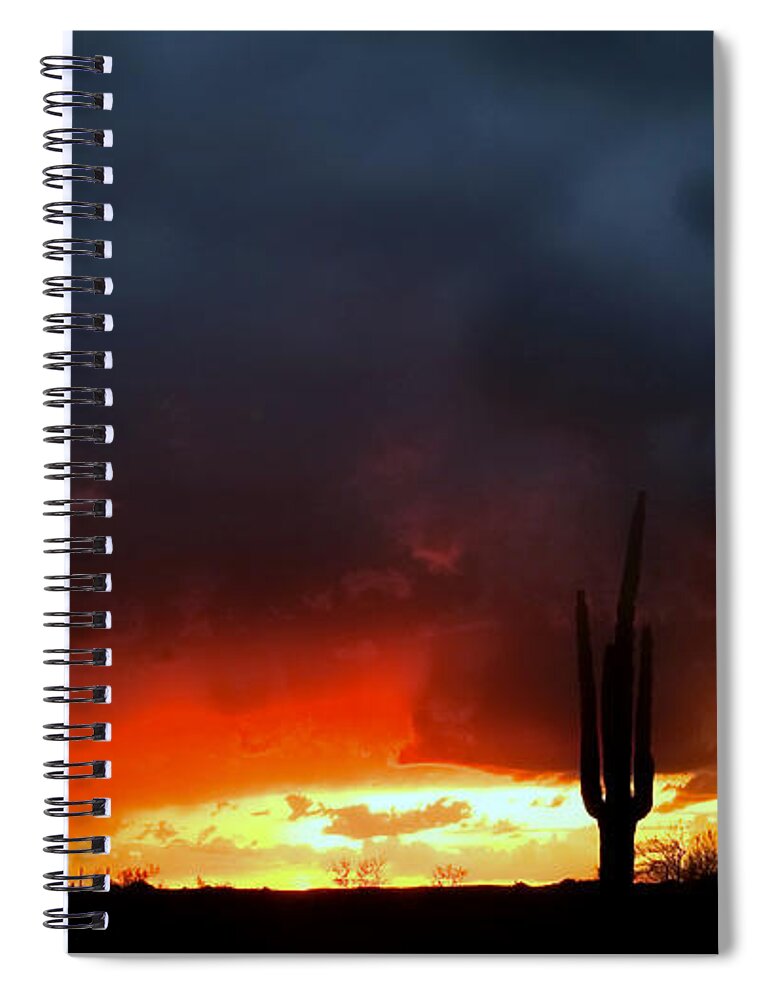 Tequila Spiral Notebook featuring the photograph Tequila Sunset by Gene Taylor