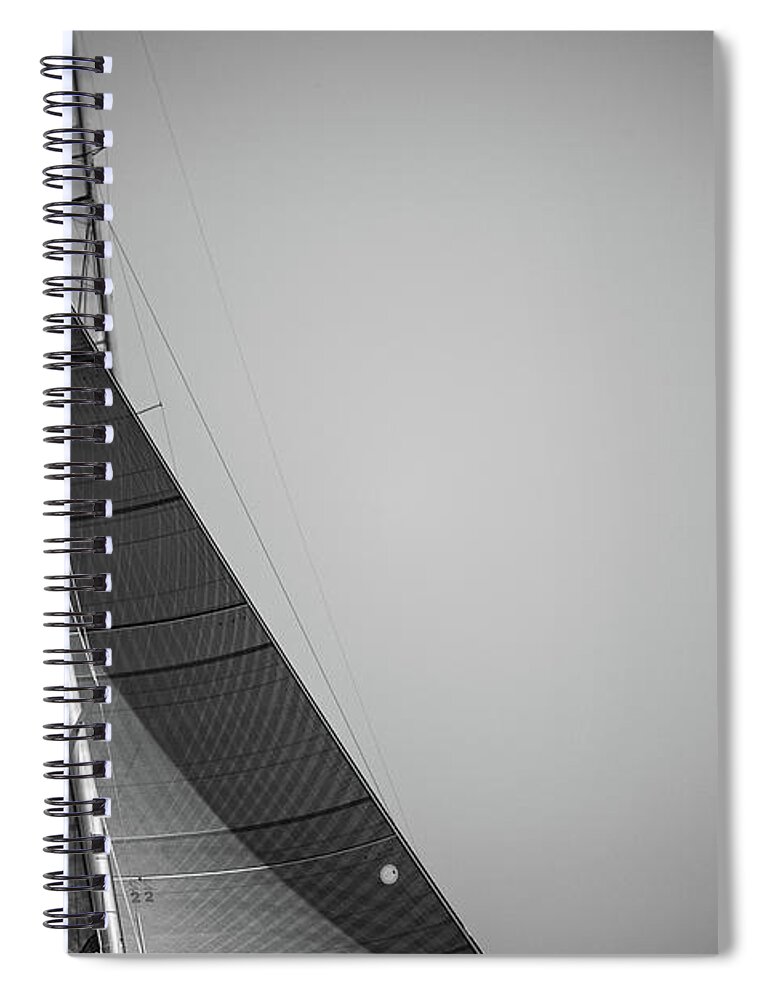 Newport Spiral Notebook featuring the photograph Sail by JBK Photo Art