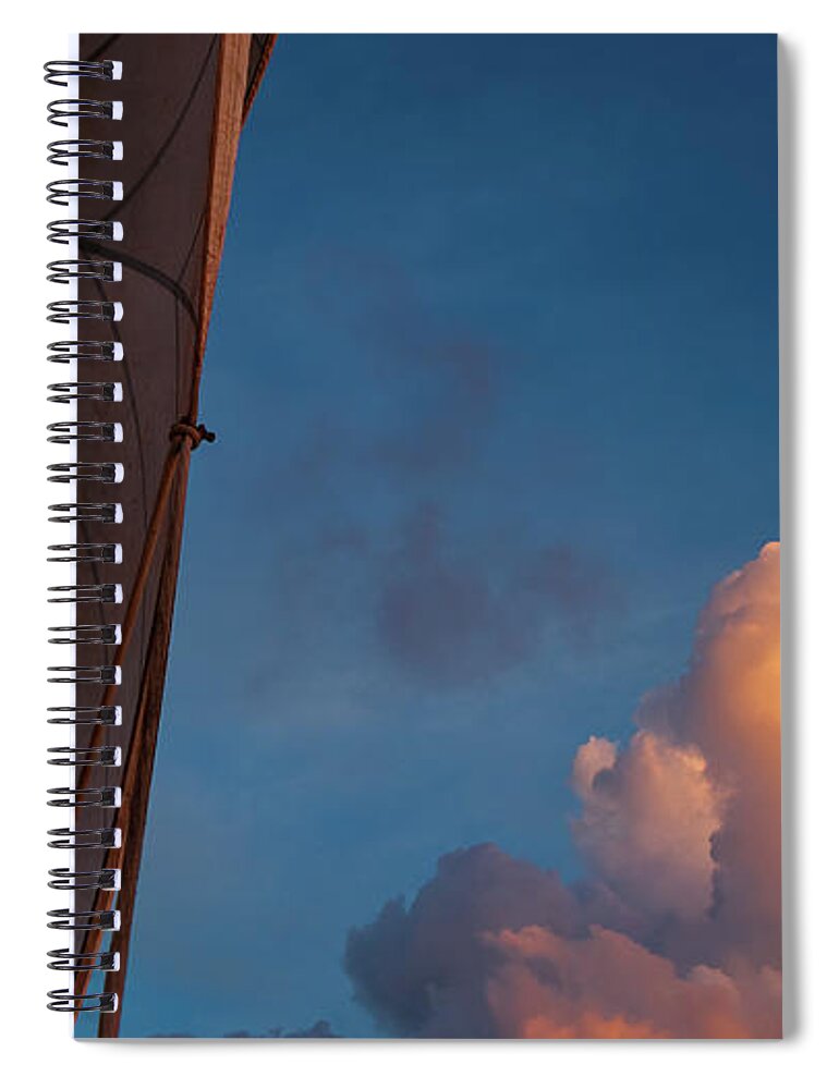 Caribbean Spiral Notebook featuring the photograph Sailing In The Caribbean by Doug Sturgess