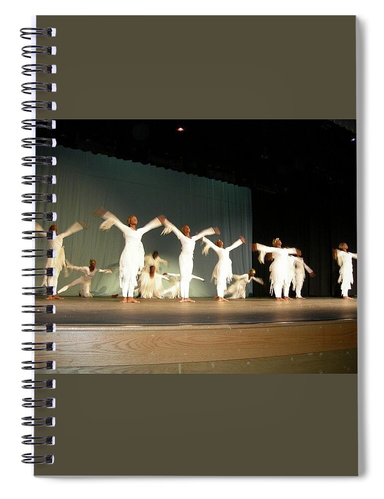  Spiral Notebook featuring the photograph Sainti by Trevor A Smith