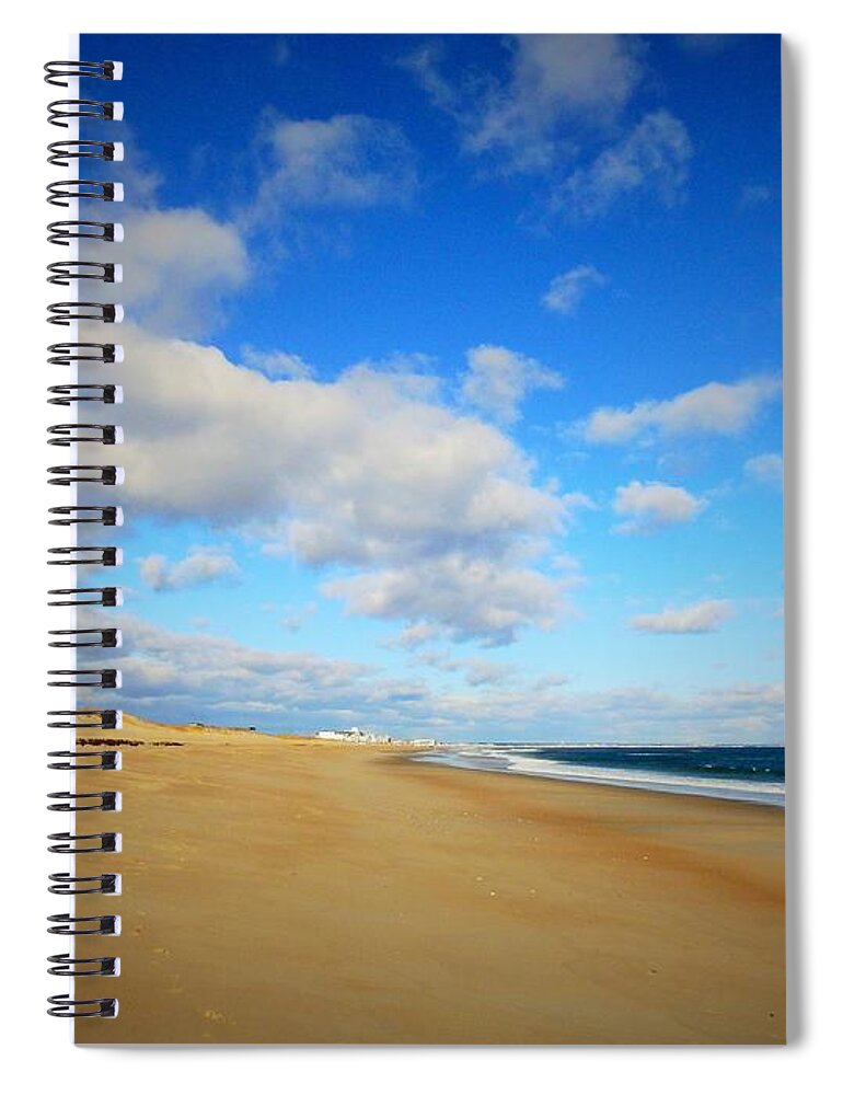 Salisbury Beach Spiral Notebook featuring the photograph Salisbury Beach in December by Eunice Miller