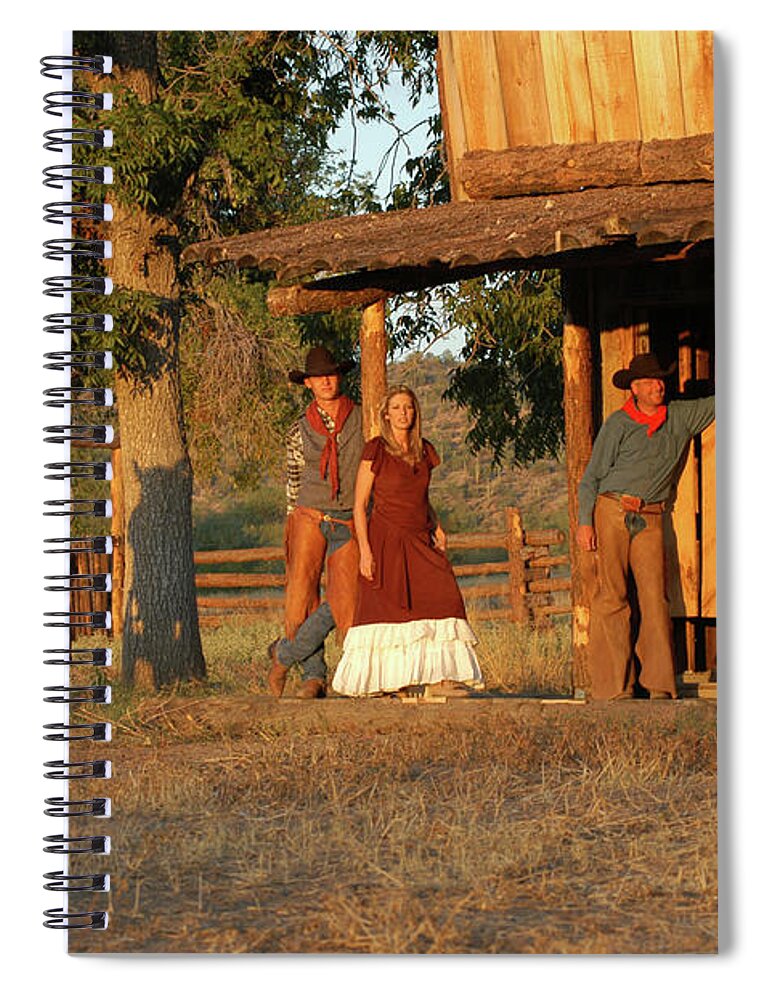 Saloon Spiral Notebook featuring the photograph Saloon front 2 by Jody Miller