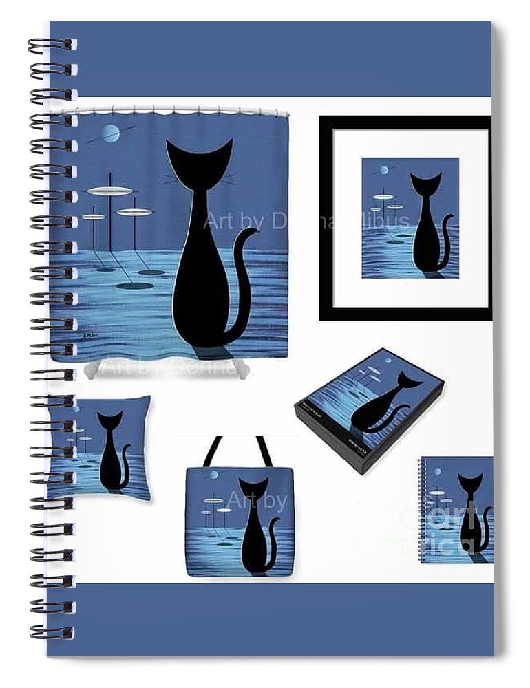  Spiral Notebook featuring the digital art Sample by Donna Mibus