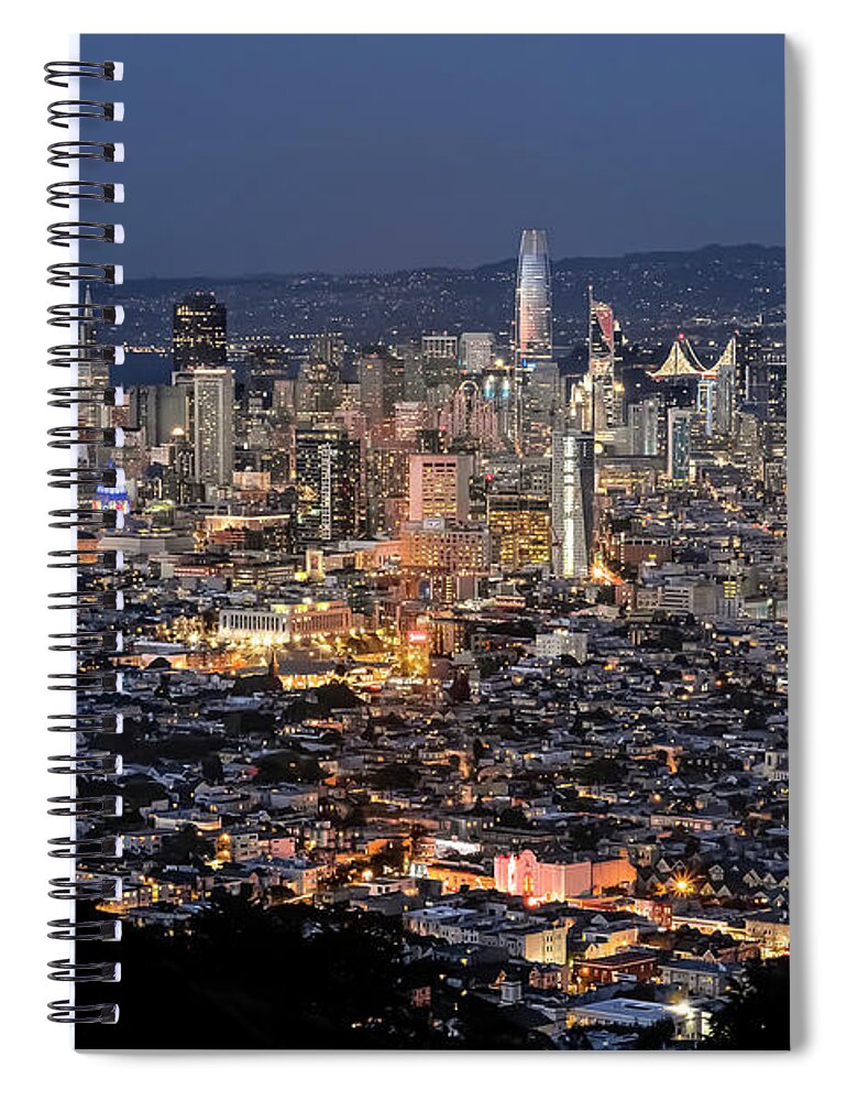 San Francisco Spiral Notebook featuring the photograph San Francisco Skyline by Gary Geddes