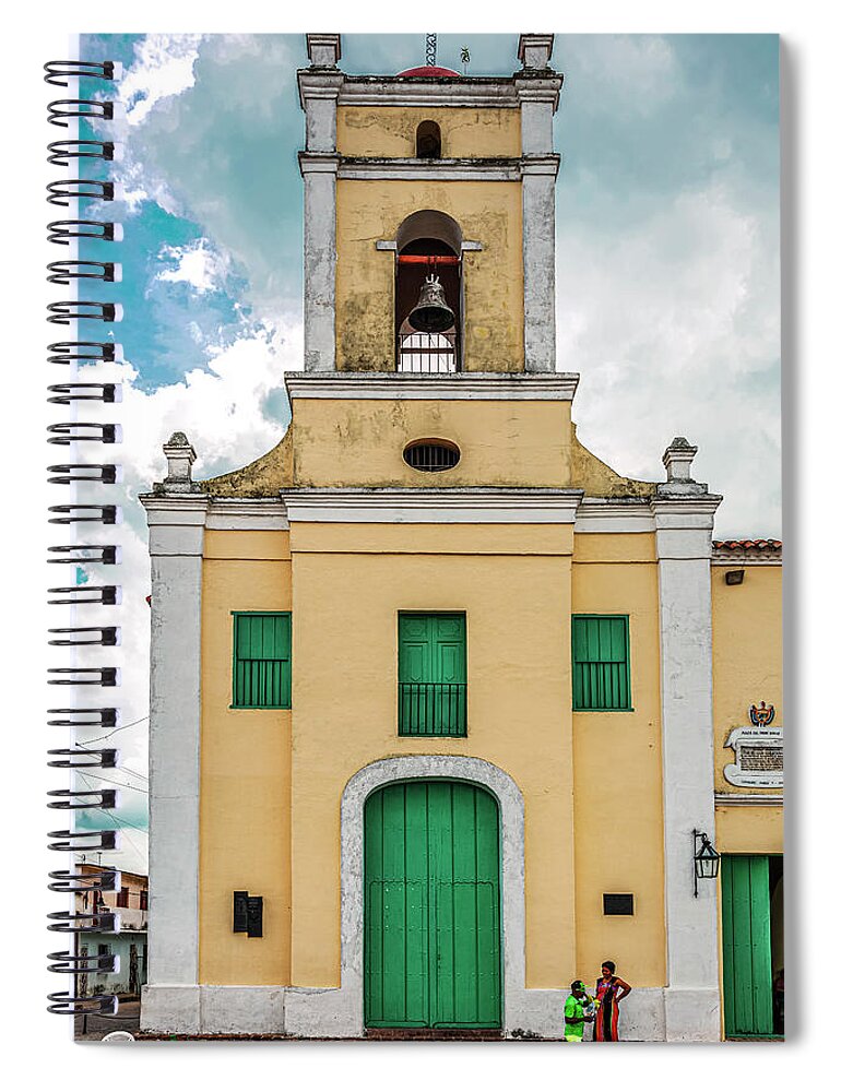 © 2015 Lou Novick All Rights Reversed* Spiral Notebook featuring the photograph San Juan de Dios church by Lou Novick
