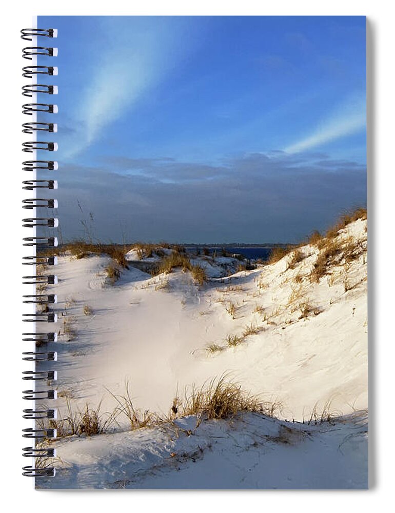 Florida Spiral Notebook featuring the photograph Sand Dune on the Sound by Bill Chambers