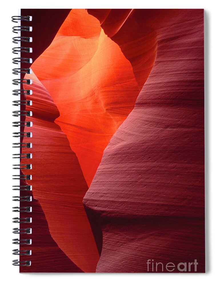 Dave Welling Spiral Notebook featuring the photograph Sandstone Abstract Lower Antelope Slot Canyon Arizona by Dave Welling