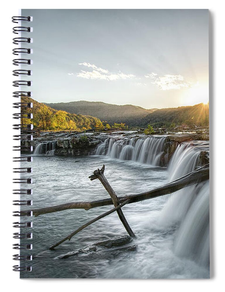 Water Spiral Notebook featuring the photograph Sandstone Sunset by Erika Fawcett