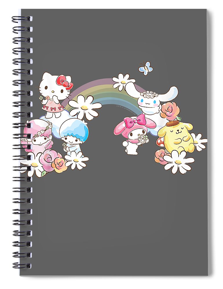 Sanrio Spring Hello Kitty Spiral Notebook by LucaJ Niya - Pixels