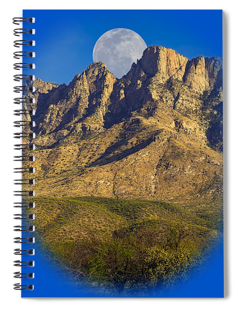 Arizona Spiral Notebook featuring the photograph Santa Catalina Mountains Pc24693 by Mark Myhaver