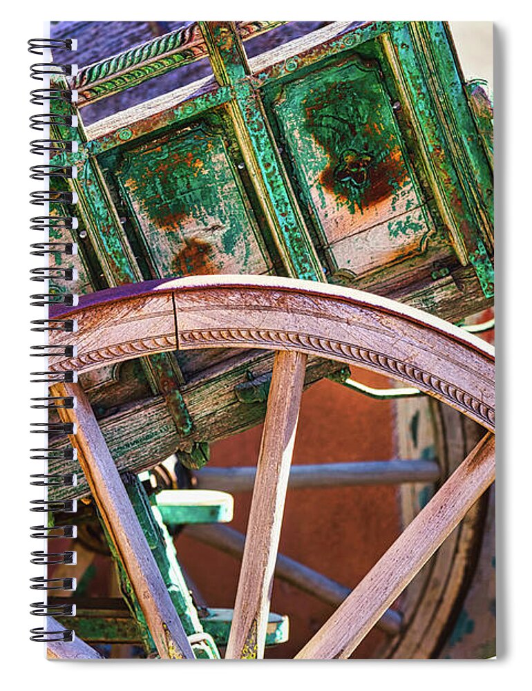 Santa Fe Spiral Notebook featuring the photograph Santa Fe Spokes by Stephen Anderson