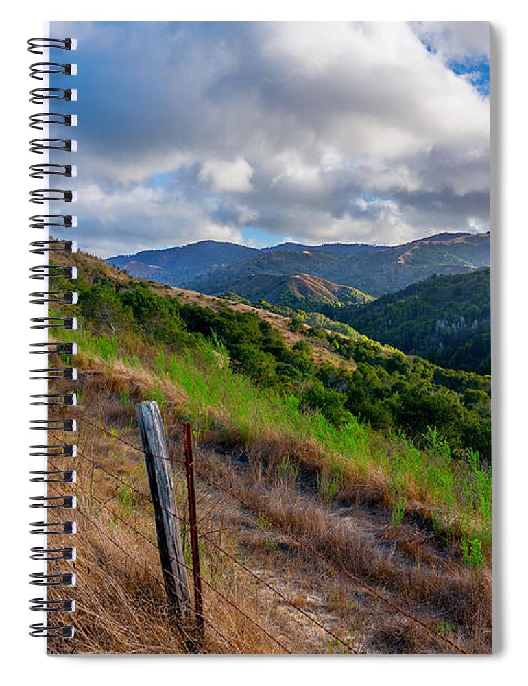 Santa Lucia Mountains Spiral Notebook featuring the photograph Santa Lucia Mountains by Derek Dean
