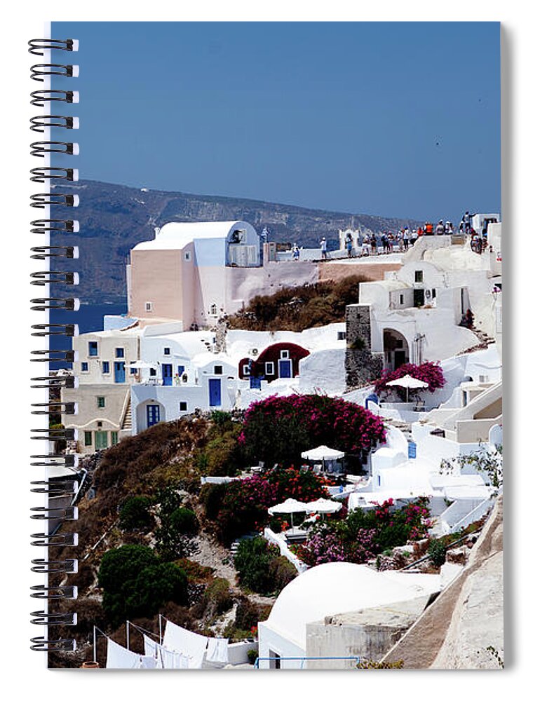 Santorini Spiral Notebook featuring the photograph Santorini II by Rich S