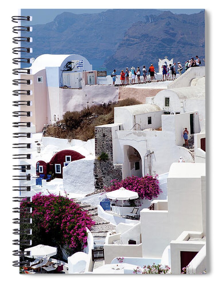Santorini Spiral Notebook featuring the photograph Santorini III by Rich S