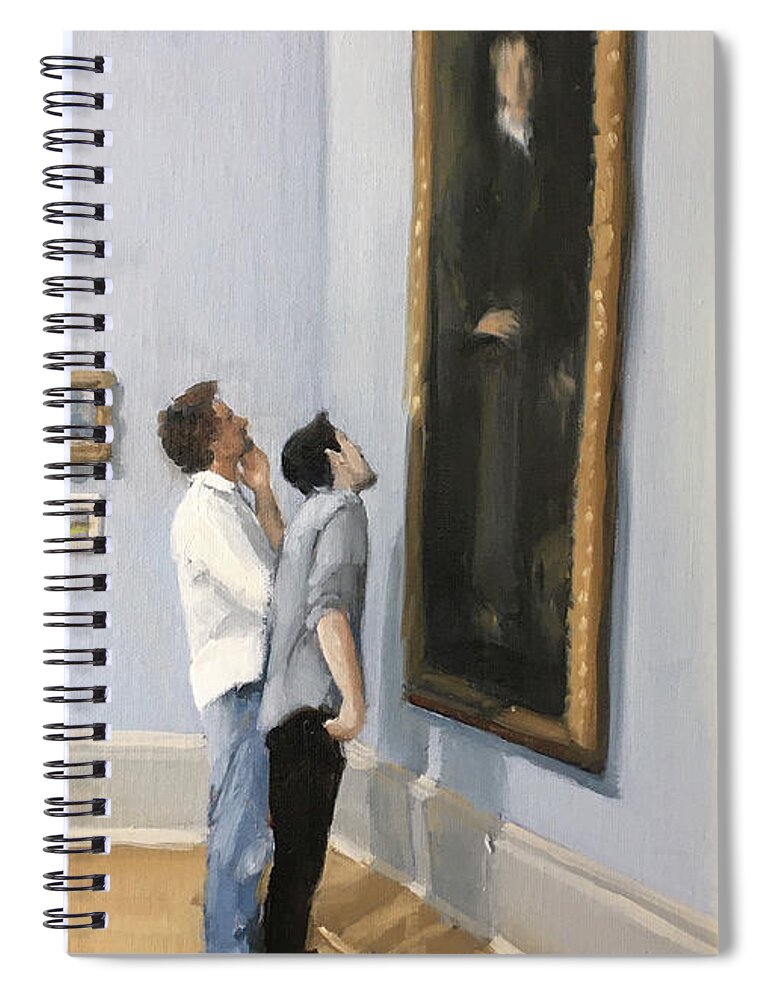 John Singer Sargent Spiral Notebook featuring the painting Sargent's Brushstrokes by Elizabeth Jose
