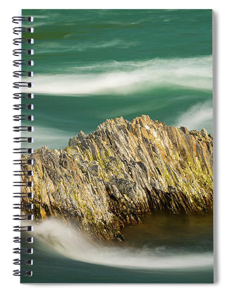 River Spiral Notebook featuring the photograph Sava River Waterscape by Ian Middleton