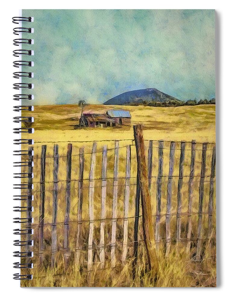House Spiral Notebook featuring the painting Scene from Time Passed by Jeffrey Kolker