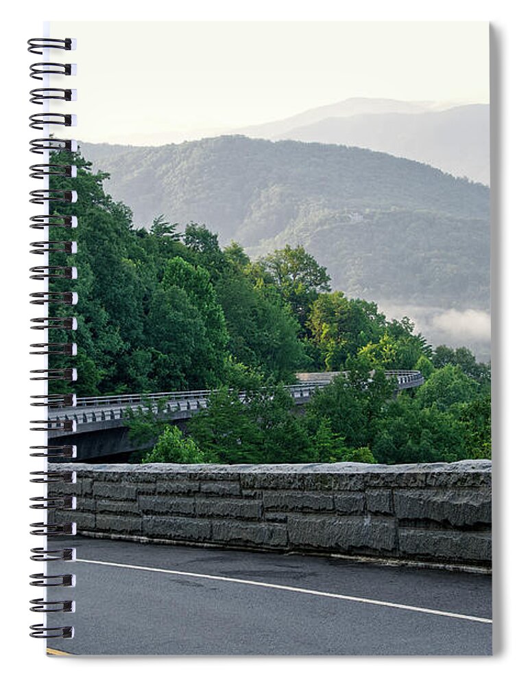 Road Spiral Notebook featuring the photograph Scenic Driving by Phil Perkins