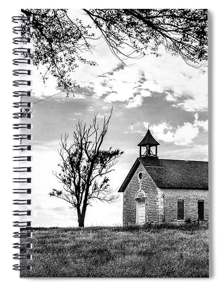 Country School Spiral Notebook featuring the photograph School's Out by Michael Ciskowski