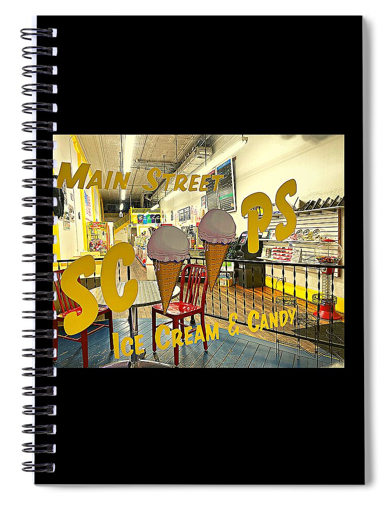 Scoops Spiral Notebook featuring the photograph Scoops by Lee Darnell