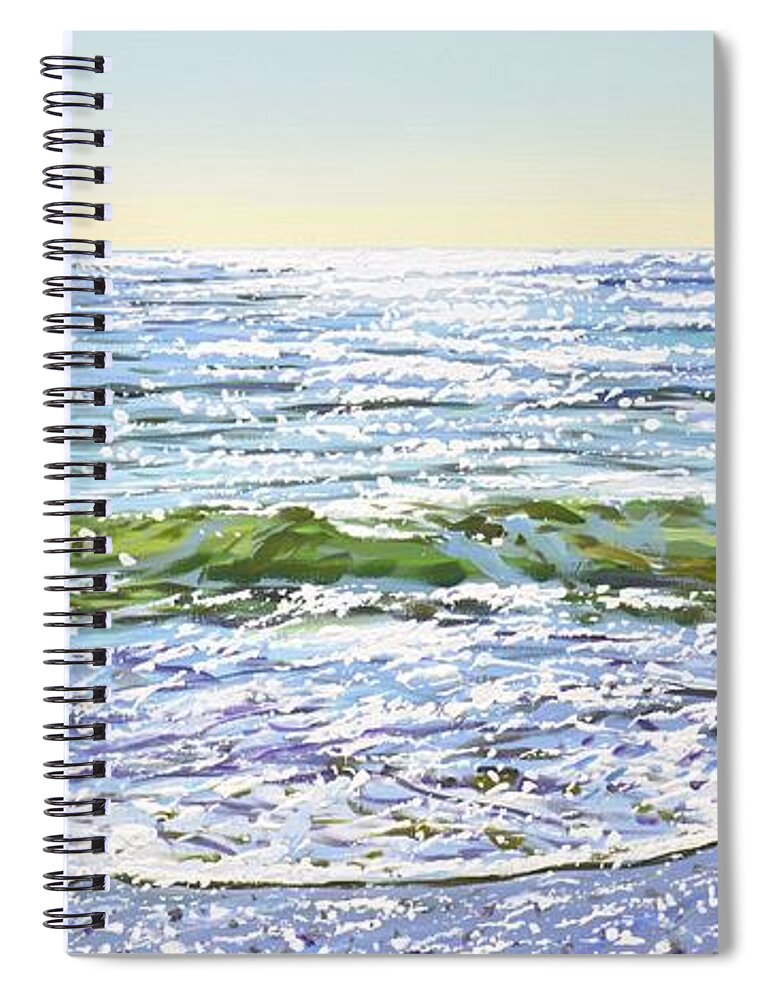 Buy A Painting Spiral Notebook featuring the painting Sea 22. by Iryna Kastsova