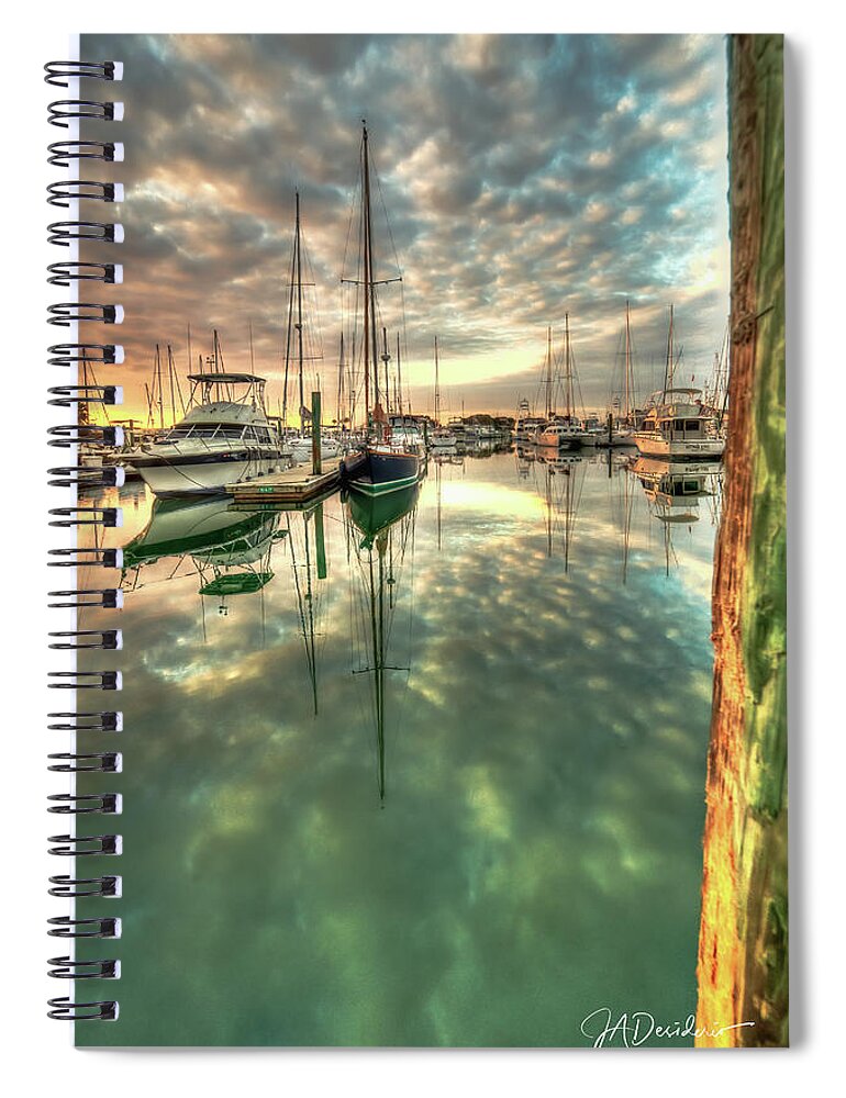 St. Spiral Notebook featuring the photograph Sea Clouds Sunrise by Joseph Desiderio